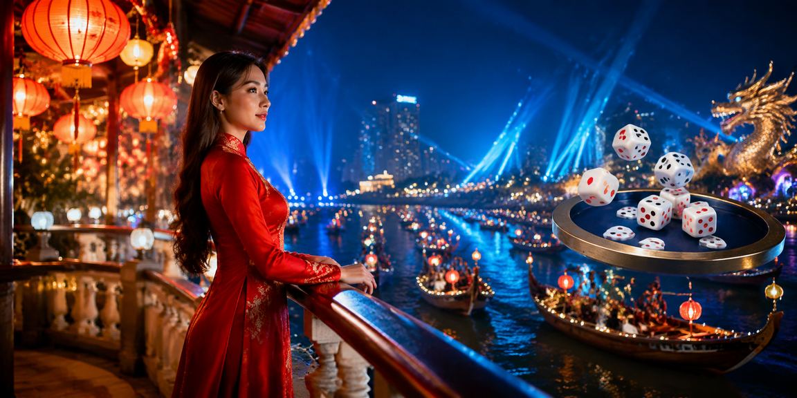 Người chơi tại Ninh Bình trải nghiệm trò chơi tài xỉu trực tuyến trong trang phục áo dài